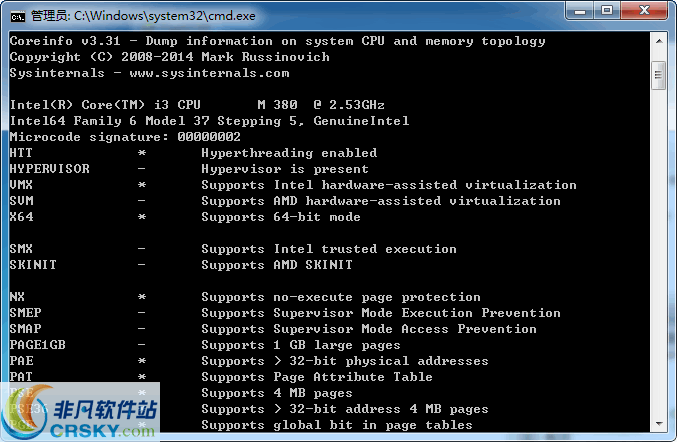 Coreinfo v3.36