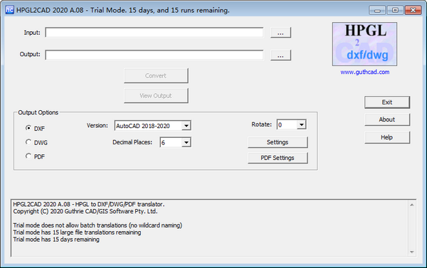 HPGL2CAD 2020 (plt转dxf工具) v8.5