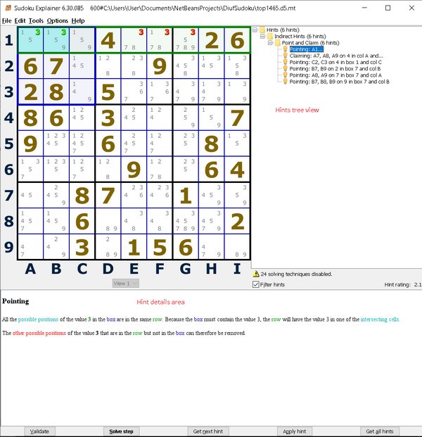 Sudoku Explainer(数独解释器) v6.30.114
