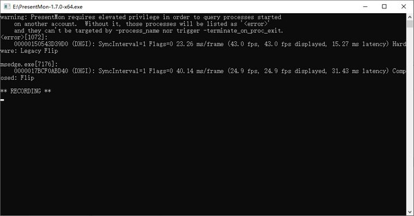 PresentMon(ETW事件分析工具) v1.7.3