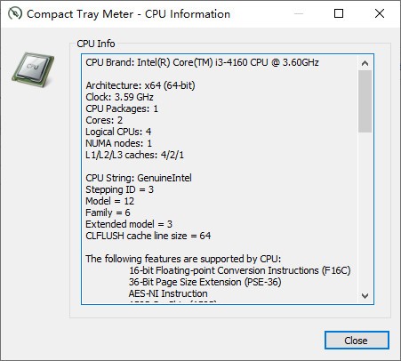 Compact Tray Meter(硬件信息显示工具) v1.2.2.6