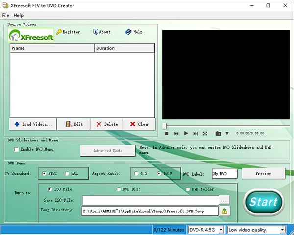 XFreesoft FLV to DVD Creator(光盘刻录工具) v2.3.0.66