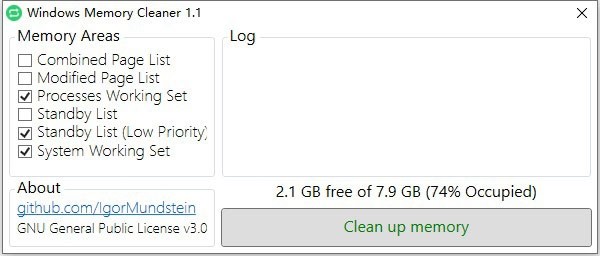 Windows Memory Cleaner(内存清理工具) v1.1.5