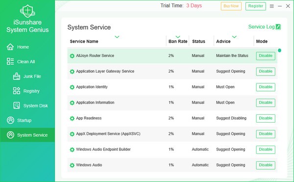 iSunshare System Genius(系统缓存清理软件) v3.0.2.5