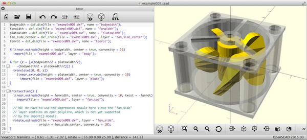 OpenSCAD(3D模型创建工具) v2021.05