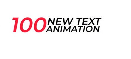 100 New Text Animation Presets(AE缓入缓出文字动画预设) v1.3