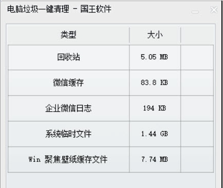 电脑垃圾一键清理 v1.6