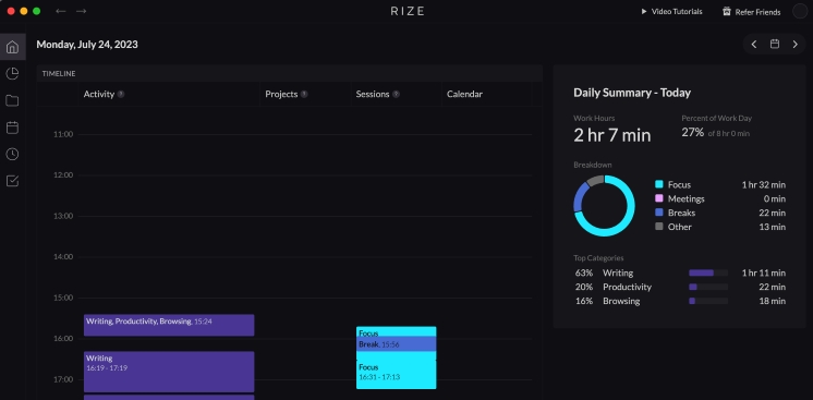 Rize桌面端时间跟踪 v0.18.16